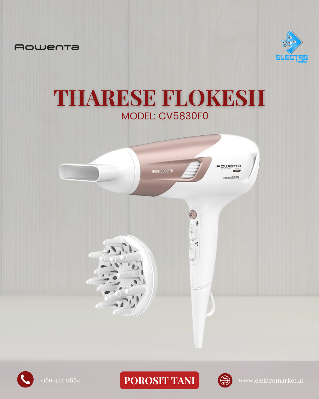 Tharese Flokesh Rowenta CV5830F0 1 Tharese Flokesh Rowenta CV5830F0