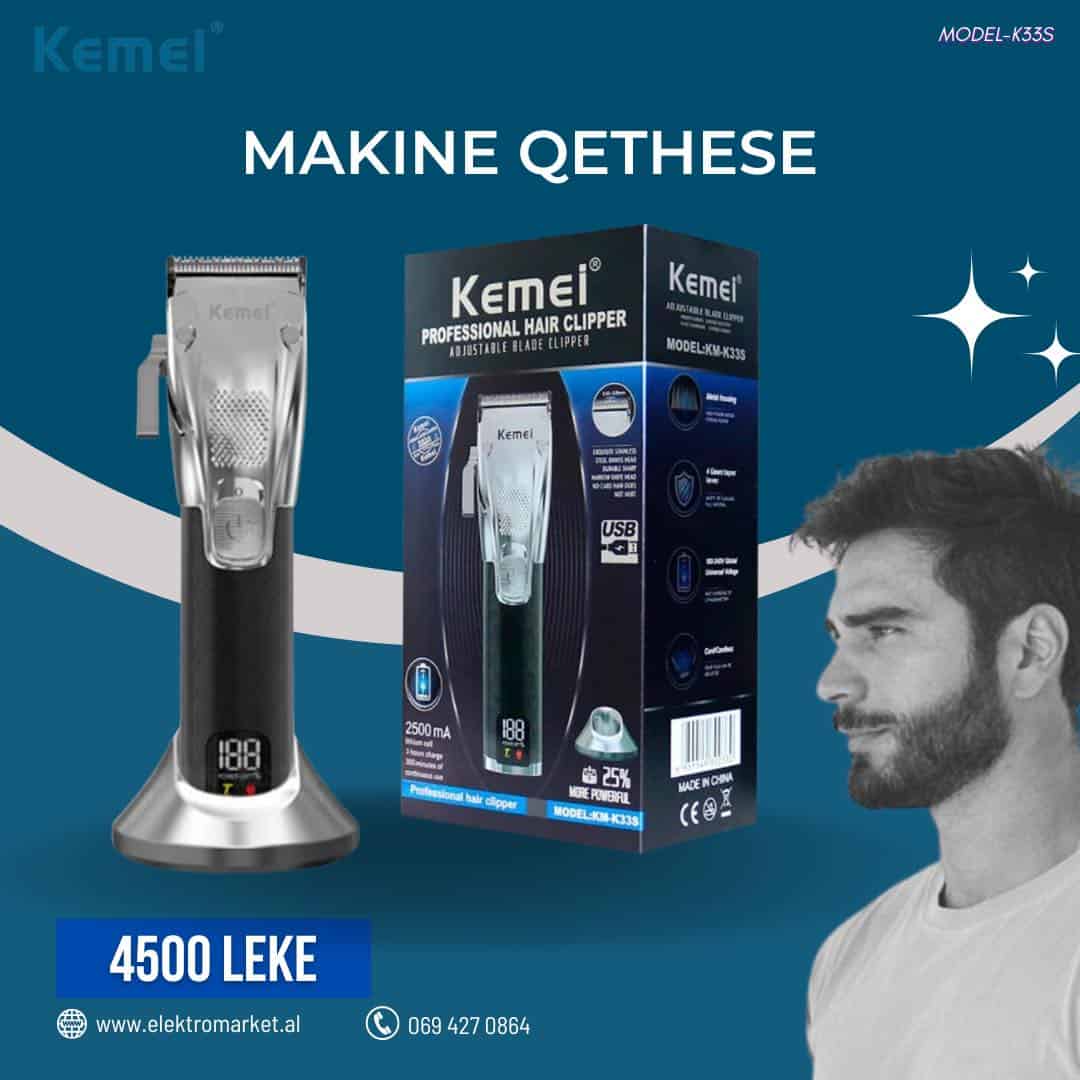 Kemei K33S Makine Qethese