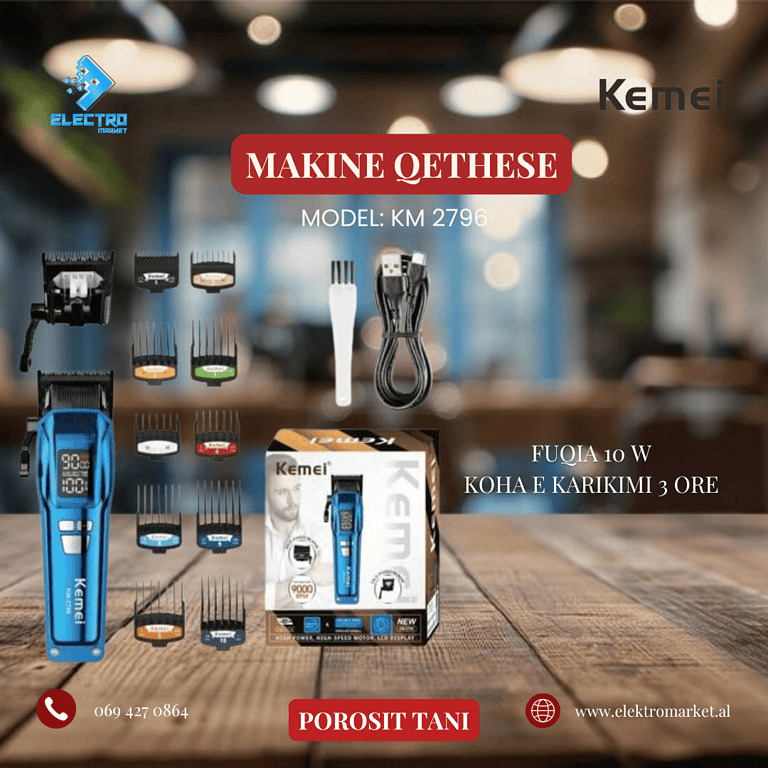 Makine Qethese Kemei KM 2796