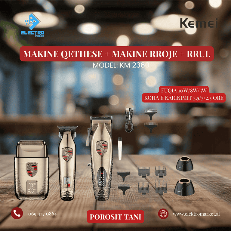 Makine Qethese + Makine Rroje + Rrul Kemei KM 2360