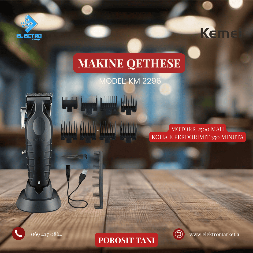 Kemei KM 2296 Makine Qethese