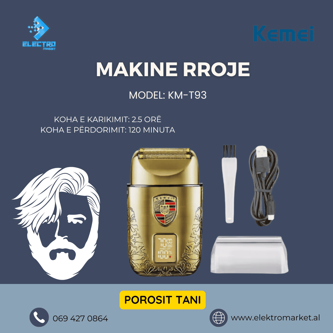 Kemei KM T93 Makine Rroje