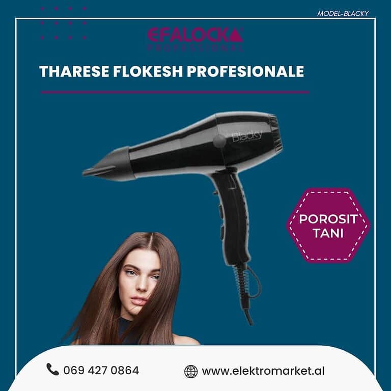 Tharese Flokesh Profesionale Efalock Blacky