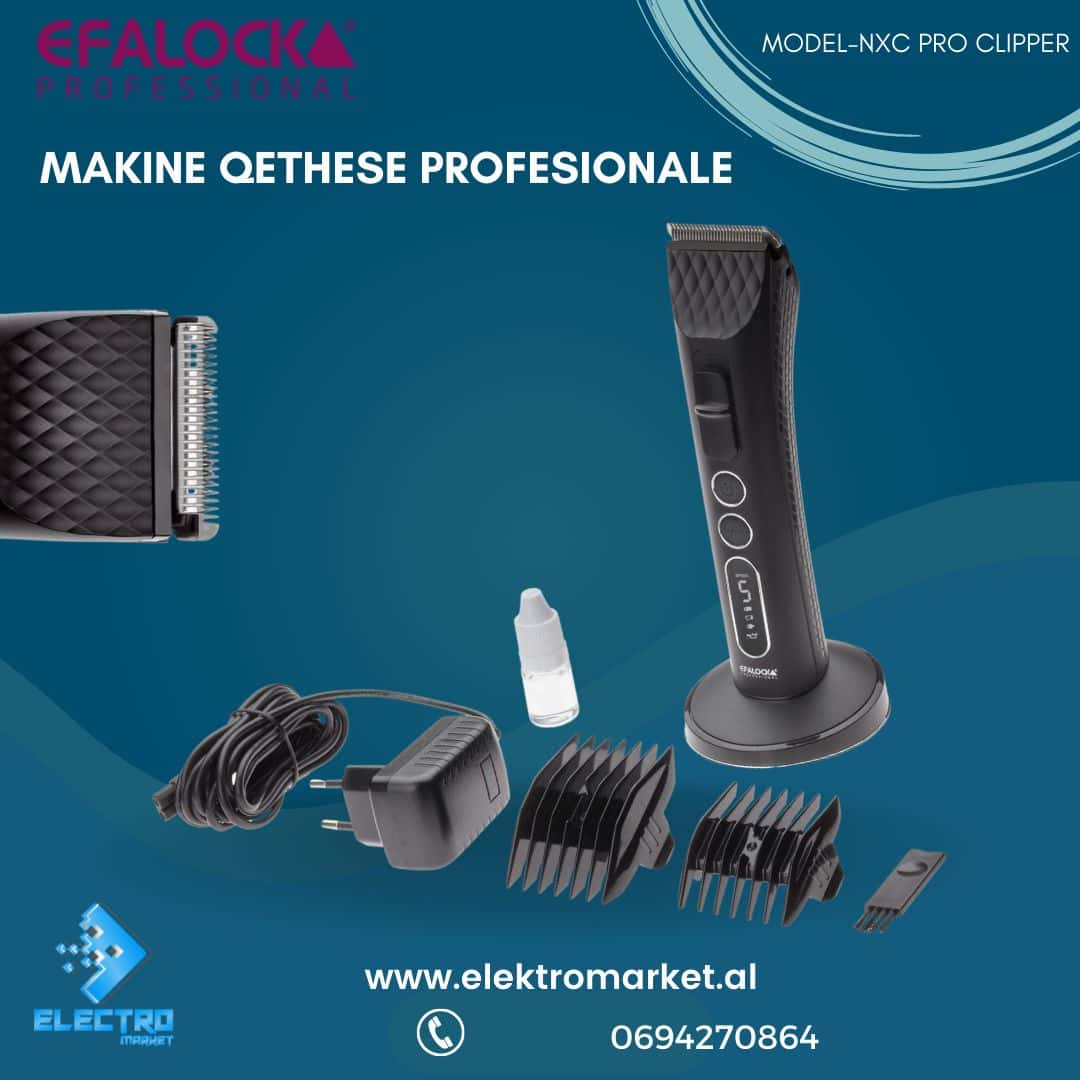 Efalock NXC Pro Clipper Makine Qethese Profesionale